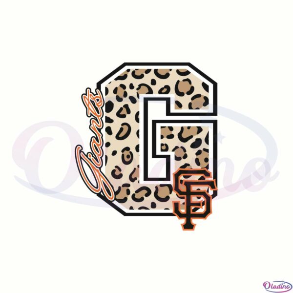 San Francisco Giants Leopard Logo MLB Team Svg Digital File