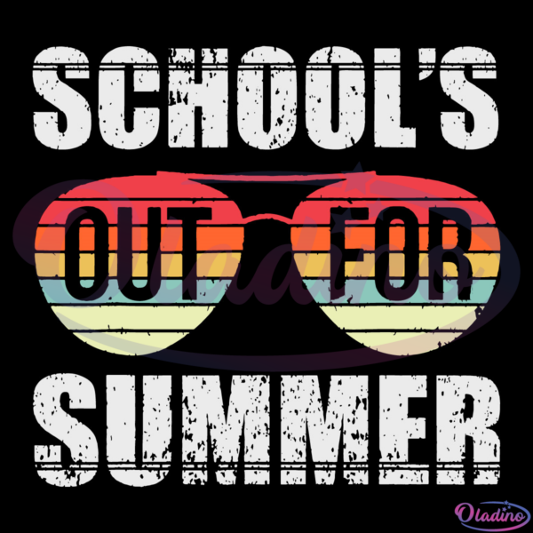 School Out For Summer Vintage SVG, Happy last day of school SVG