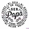 Ser Papa Mi Padre Mi Guia Svg, El Mejor Papa Del Mundo Svg Digital File