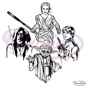 Star Wars Characters SVG PNG Digital File