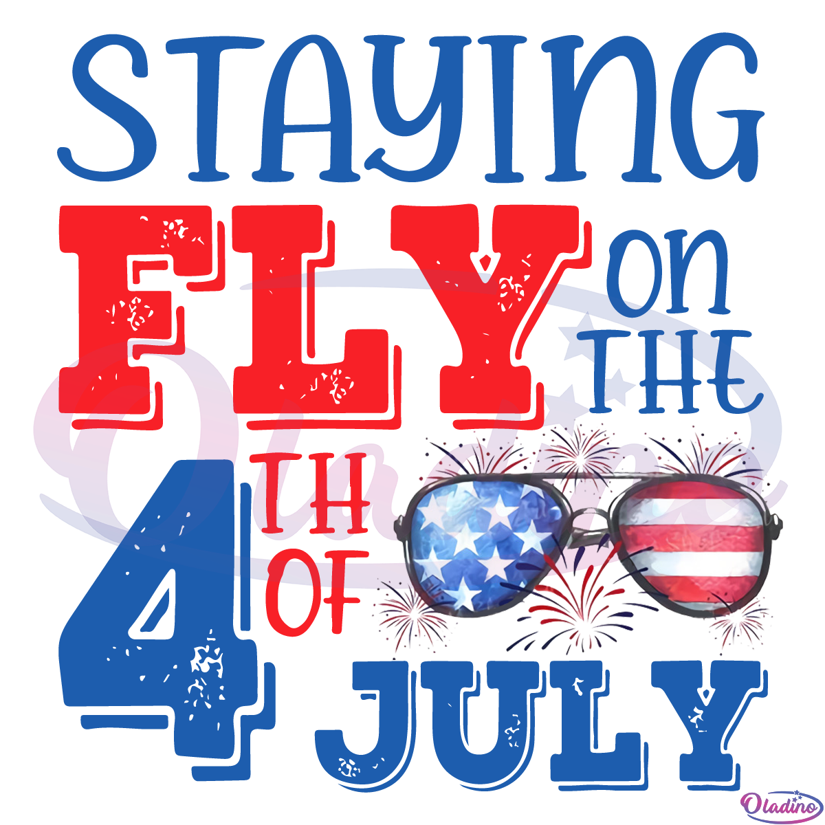 Staying Fly on the 4th of July Svg, America Sunglass Svg