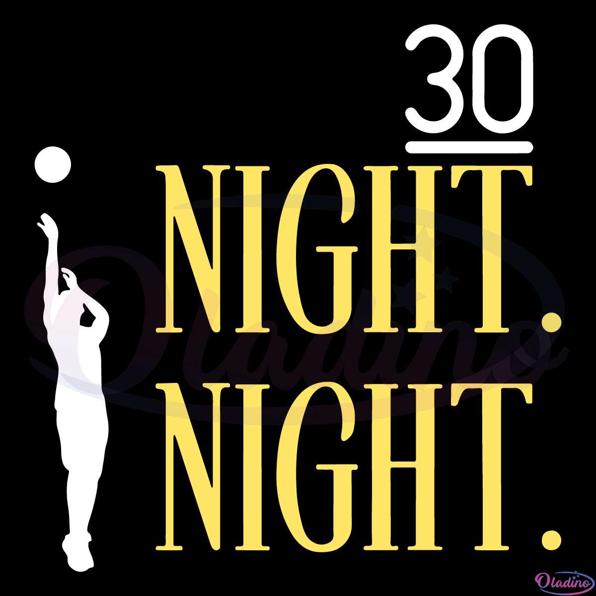 Steph Curry Night Night 30 Svg, Stephen Curry Basketball Svg