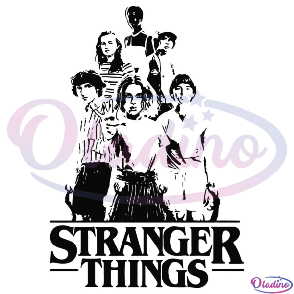 Stranger Things Characters Design SVG, Stranger Things