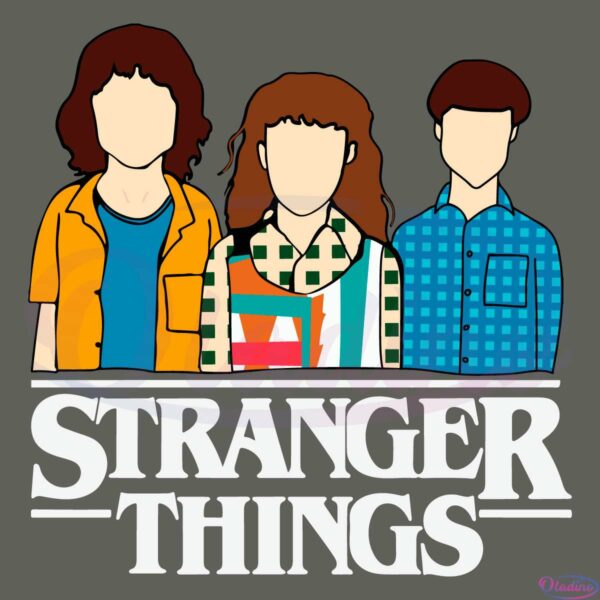 Stranger Things Eco-friendly SVG File, Horror Series Characters SVG