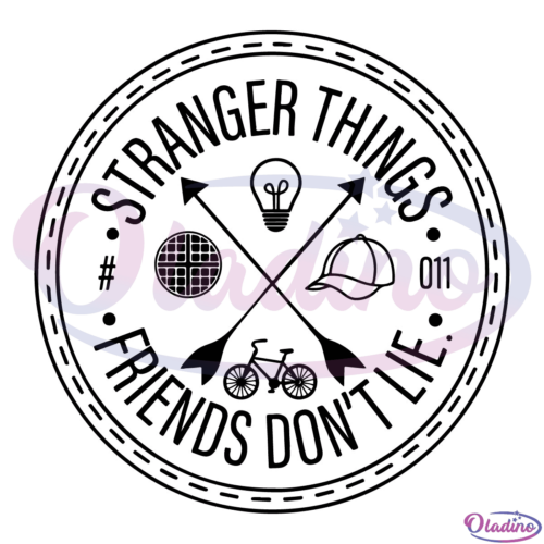 Stranger Things Friends Don't Lie Svg