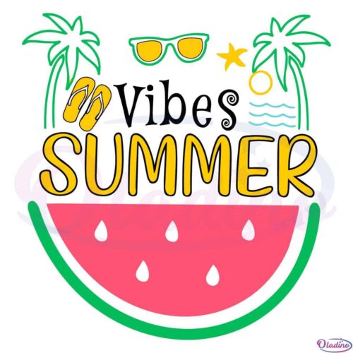 Summer Vibes Hello Summer Vacation Svg Digital