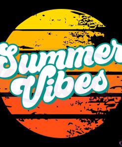 Summer Vibes SVG, Summer Vacation Retro Vintage Summer SVG File