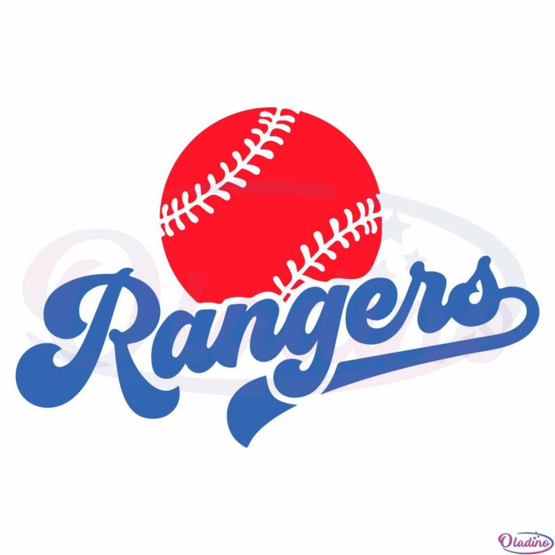 Texas Rangers MLB Baseball Team Svg Digital File