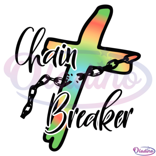 Tie Dye Print Chain Breaker Png Sublimation