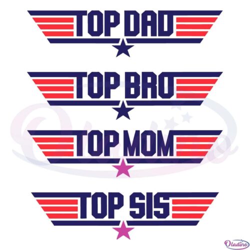 Top Gun SVG Bundle SVG Digital File Top Gun Family SVG