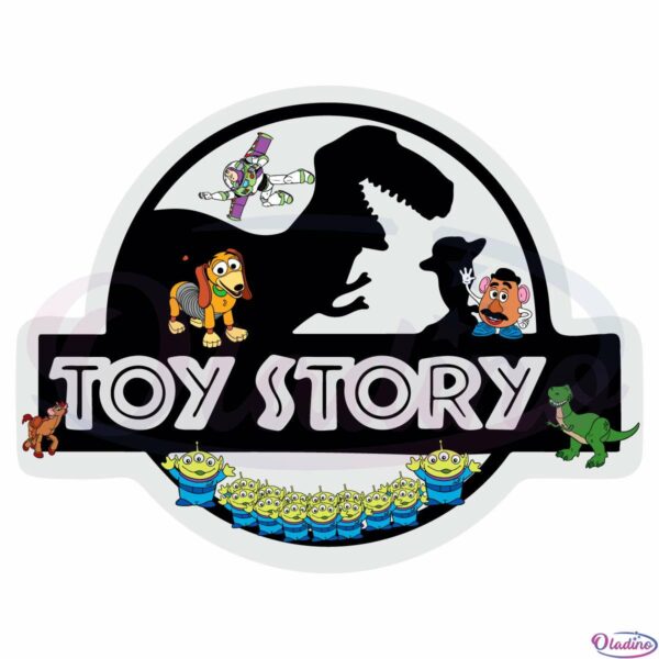 Toy Story Jurassic Logo Svg File, Dinosaur Rex Svg, Cartoon Lovers Svg