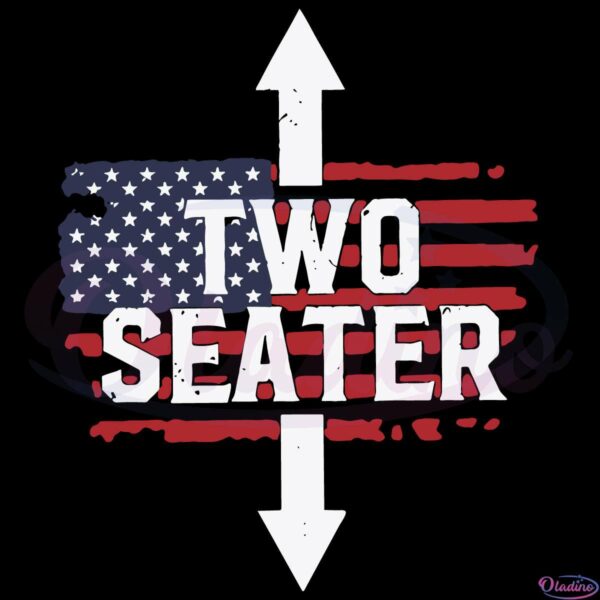 Two Seater Retro Vintage Arrow American Flags Svg Digital File