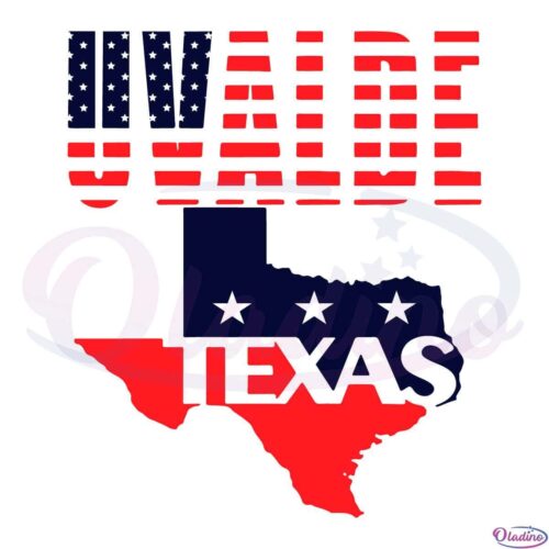 Uvalde Texas Strong American Flag Svg Digital File