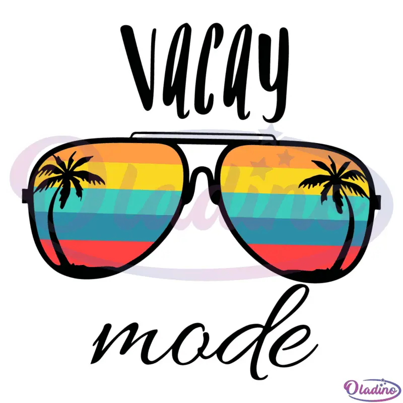 Vacation Mode Adventure Sunglasses SVG