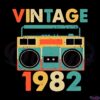 Vintage November 1982 Svg Digital File, Radio Retro Style Svg
