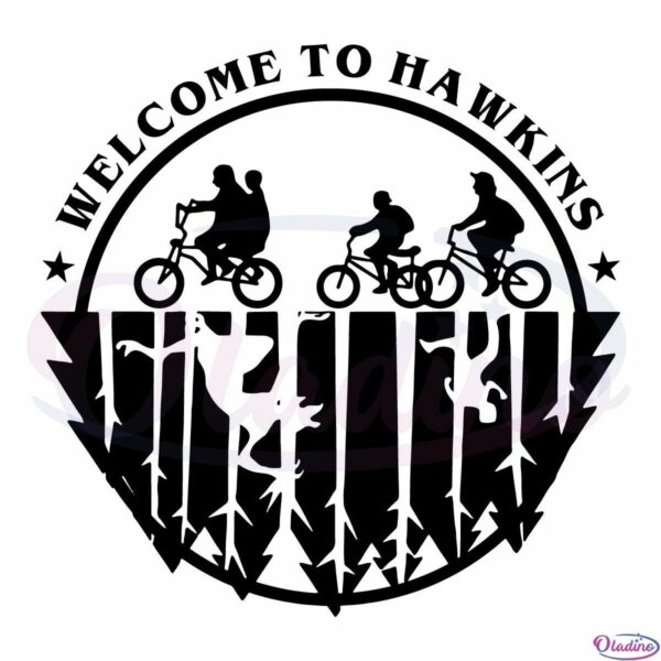 Welcome to Hawkins Stranger Things Svg Digital File, Hawkins Svg