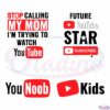 Youtube Logo Funny Youtuber Bundle SVG Digital File Video Star