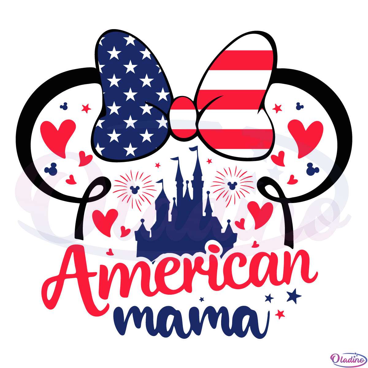 American Mama SVG Digital File, Mickey Mouse 4th Of July 2022 SVG