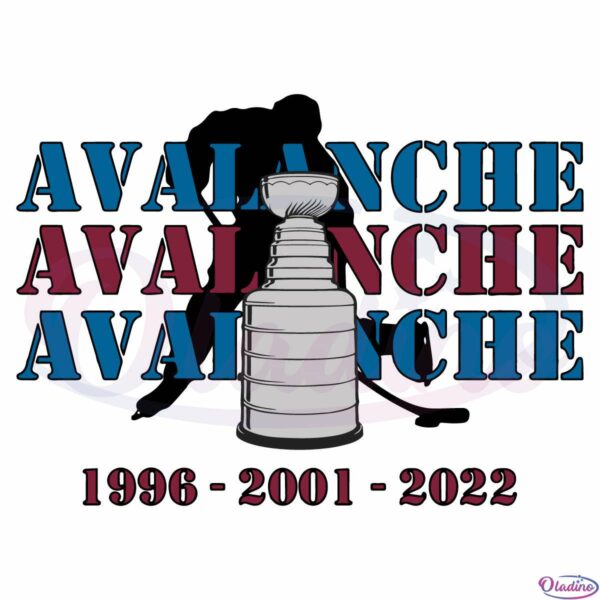 Avalanche Ice Hockey Team SVG Digital File