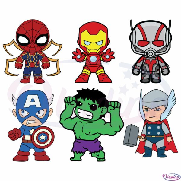 Baby Superheroes Bundle SVG Digital File