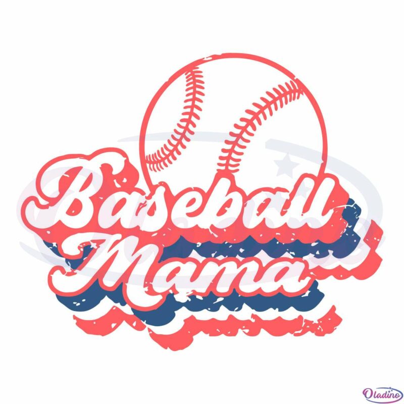 Baseball Mama SVG Digital File, Grunge Distressed SVG Digital File