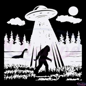 Bigfoot UFO Sasquatch SVG Digital File