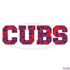 Chicago Cubs Leopard Baseball Players SVG Digital File