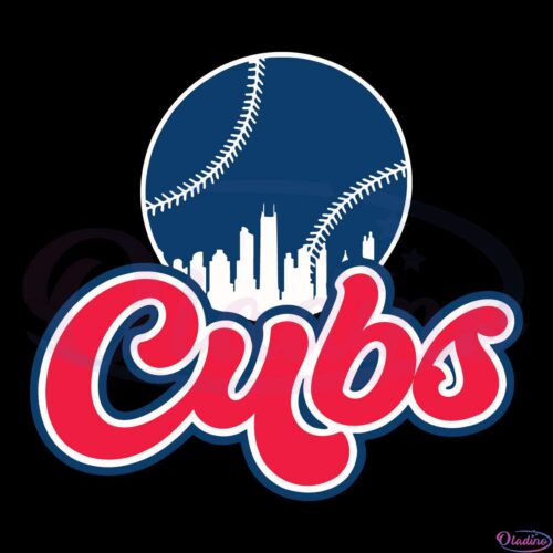 Chicago Cubs MLB Baseball SVG Digital File