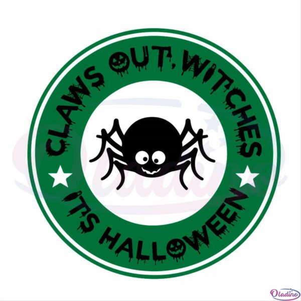 Claws Out Witches It s Halloween Spider Logo SVG OW260422043 Oladino