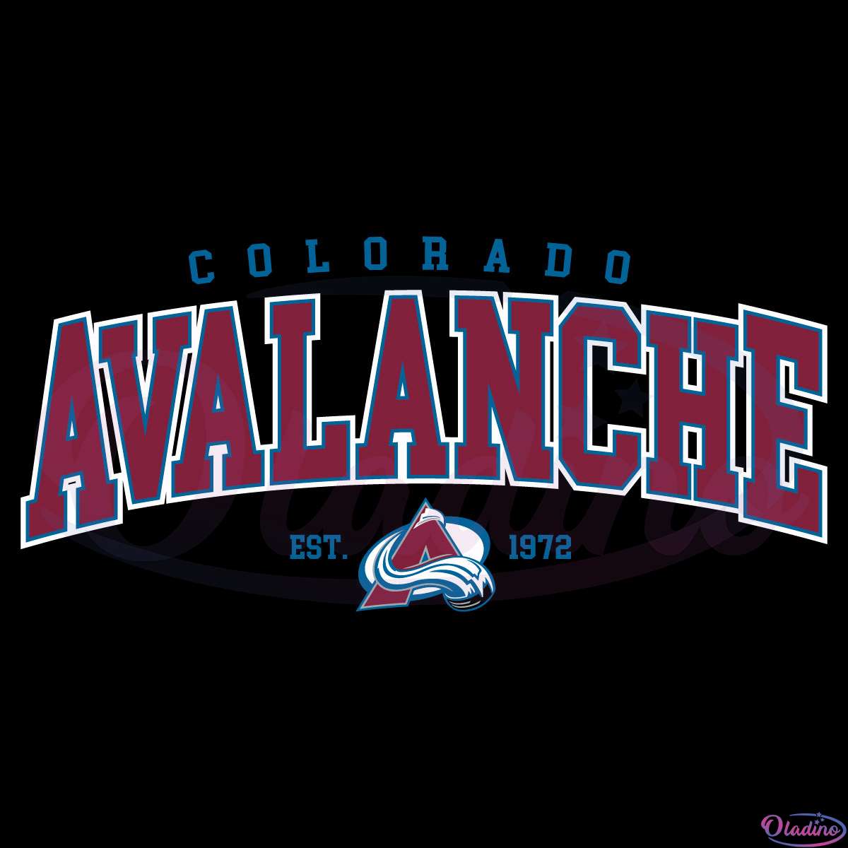 Colorado Avalanche Retro Style SVG Digital File