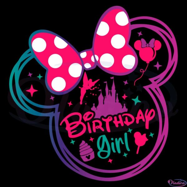 Disney Birthday Girl SVG Digital File, Disney Family and Couple SVG