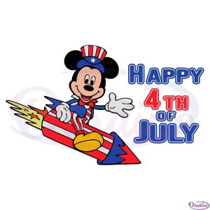 Disney Happy 4th of July SVG File, Funny Mickey SVG