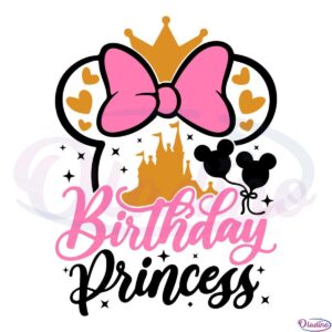 Disney Mouse Birthday Princess SVG Digital File