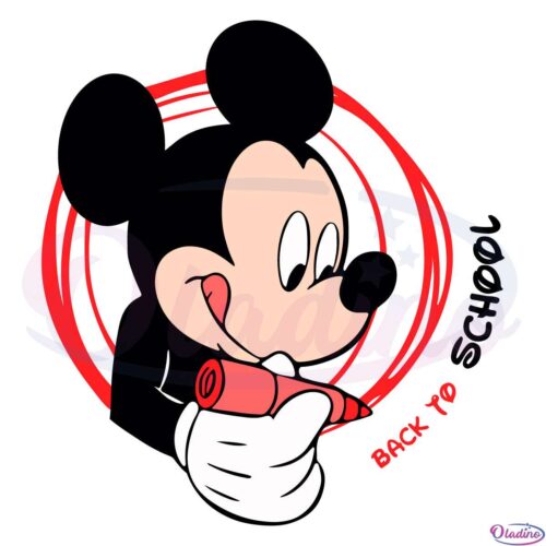 Disney Teacher Mickey SVG Digital File