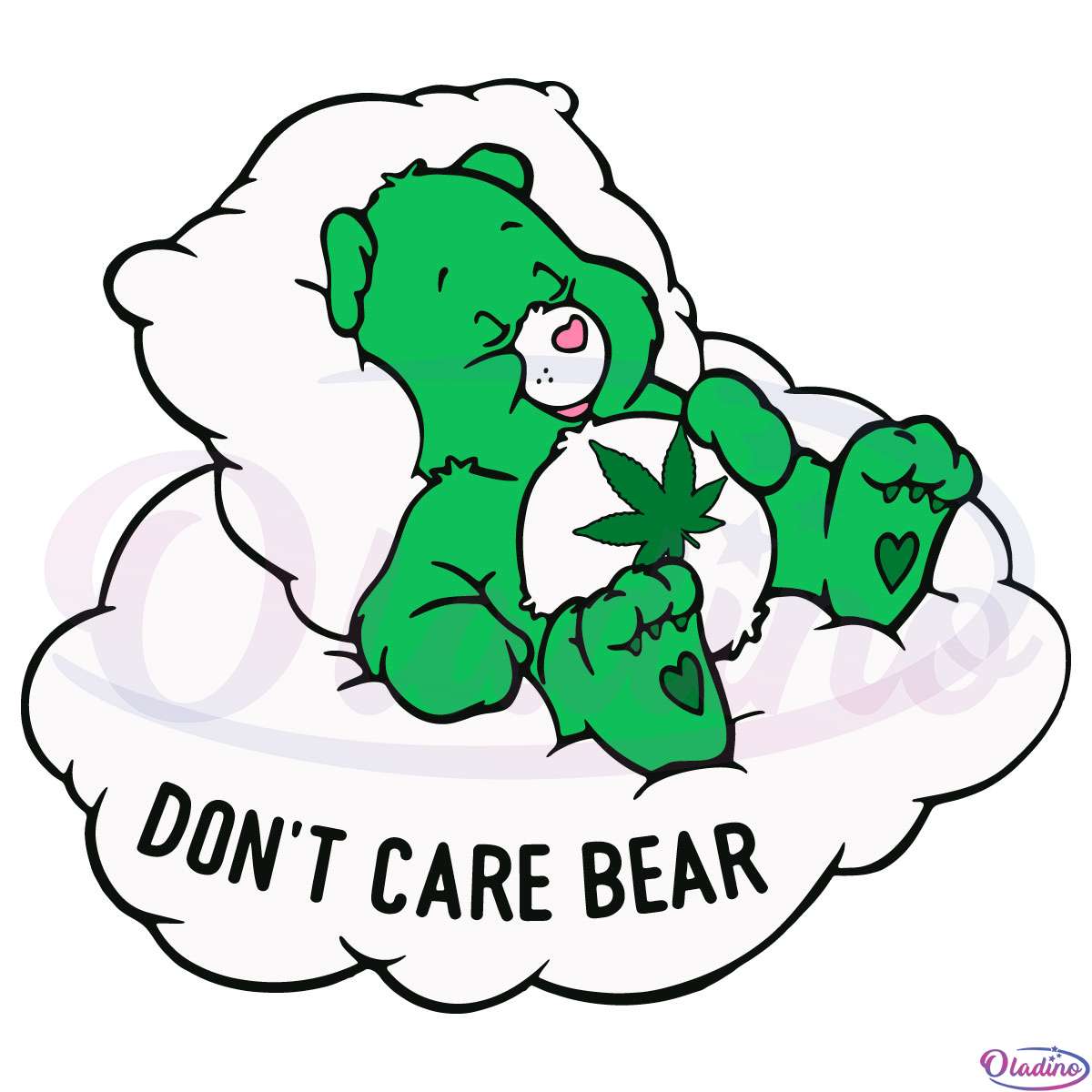 Dont Care Bear Funny Animal SVG Digital File, Funny Bear SVG