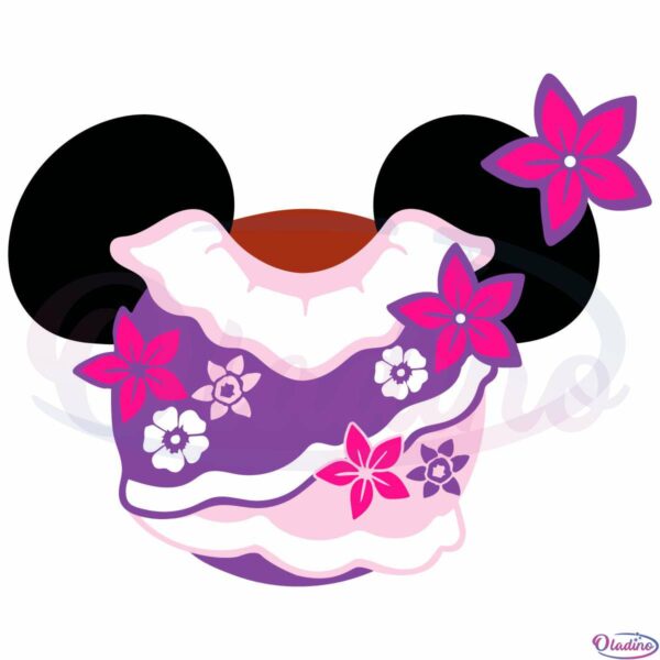 Encanto Disney Minnie Mouse Flowers SVG Digital File, Minnie