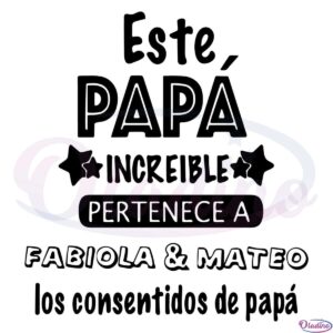 Este Papa Increible Pertenece Svg Digital File