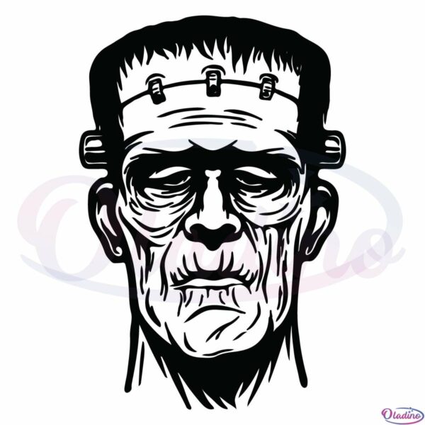 Frankenstein Halloween Character SVG Digital File, Horror Classics