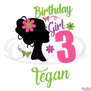 Girls Doll Baby Birthday SVG Birthday Princess Doll SVG File