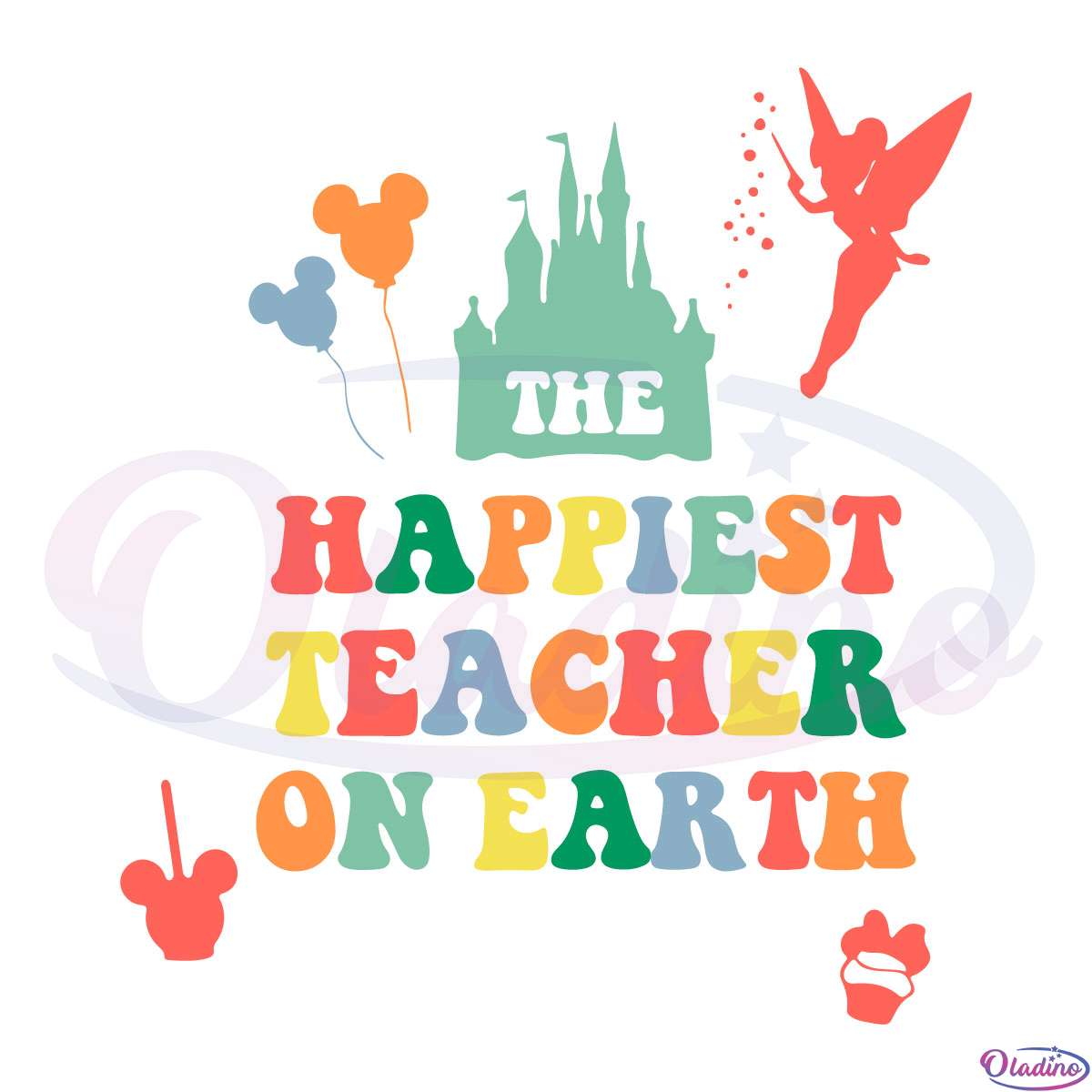 Happiest Teacher On Earth SVG Digital File, Disney Teacher SVG
