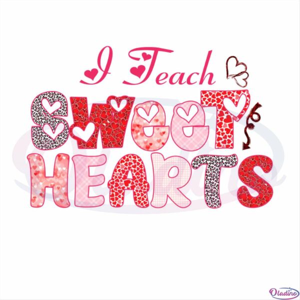 I Teach Sweet Hearts Arrow SVG CW250422003 Oladino