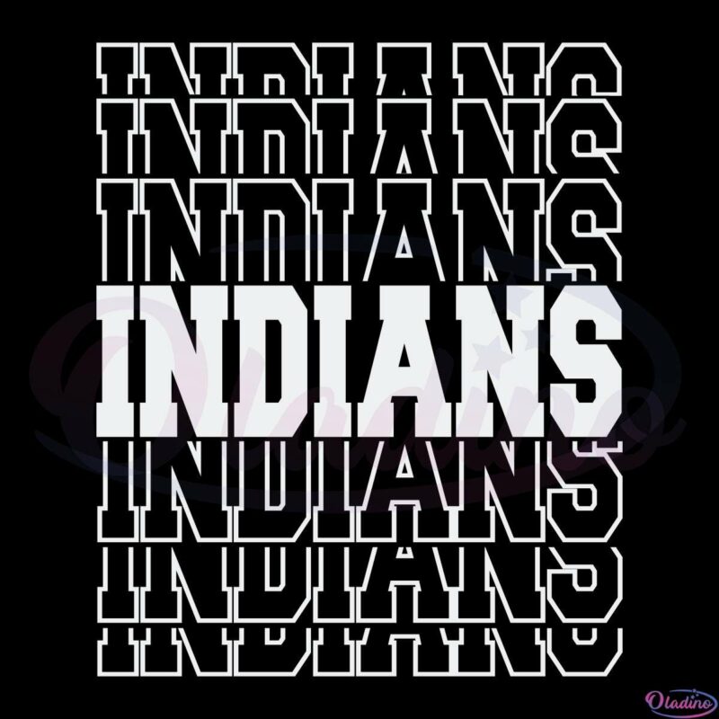 Indians Mascot Team SVG Digital File, Baseball Players SVG