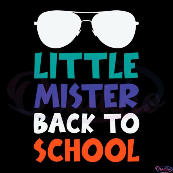 Little Mister Back to School Glasses SVG CW250422020 Oladino