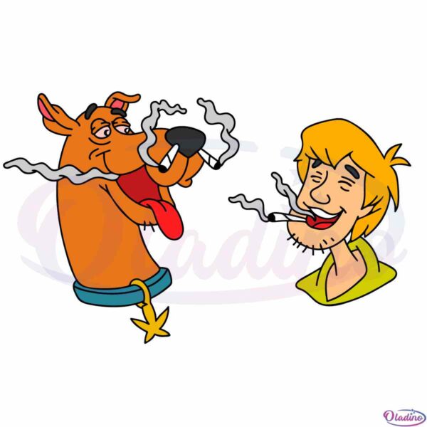 Scooby Doo And Shaggy Smoking