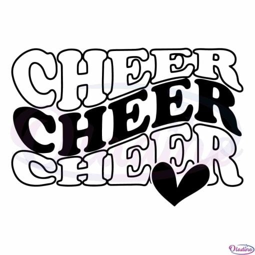 Cheer Cheerleader Cheerleading SVG Digital File - Oladino