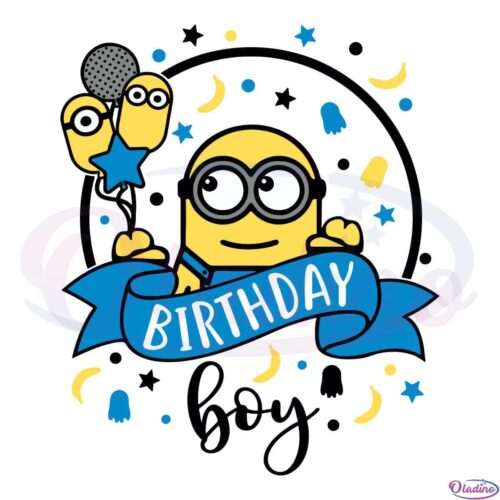 Minion Birthday Boy SVG Digital File