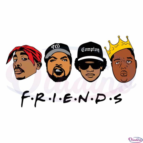 Famous Rapper Friend SVG Digital File, 90s Gangsta Rap