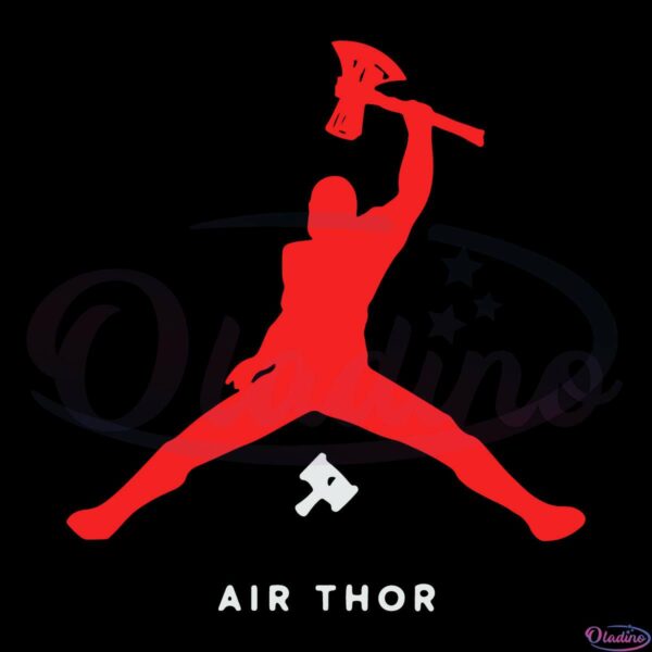 Air Thor Jordan Logo SVG Digital File, Love And Thunder