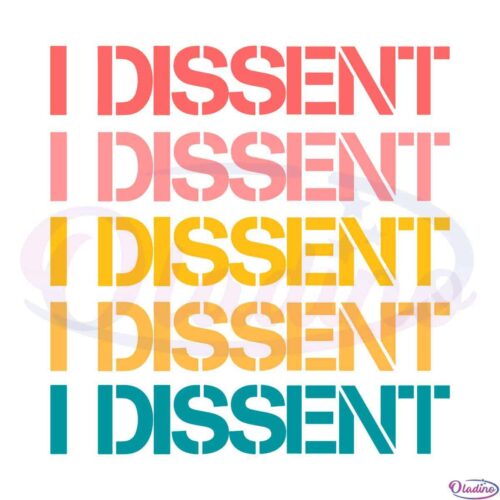 Were Ruthless I Dissent SVG Digital File, Ruth Bader Ginsburg