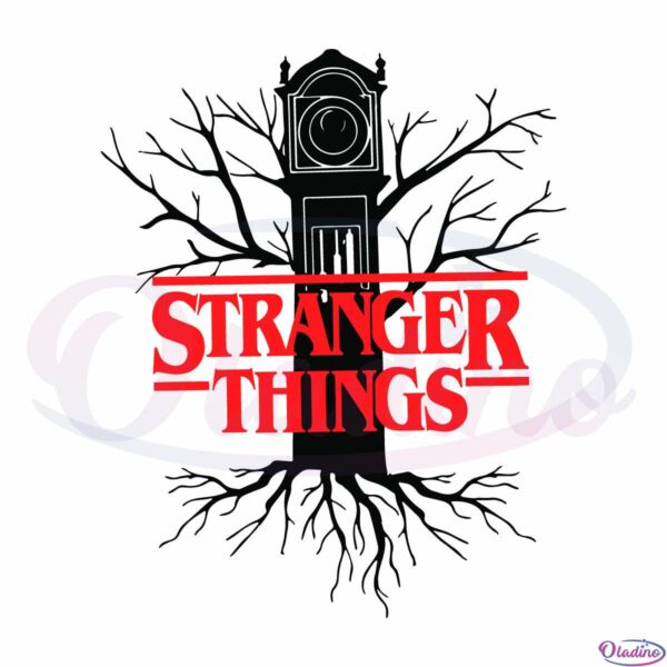 Stranger Things Vecna Clock SVG Digital File, Horror Drama